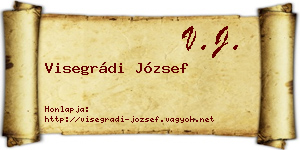 Visegrádi József névjegykártya